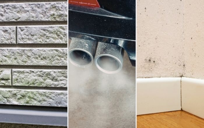 外壁が汚れる主な原因